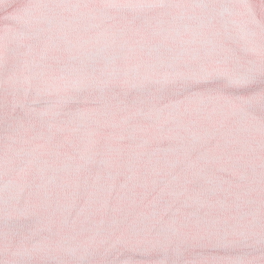 Primark Girls Pink  Viscose Basic T-Shirt Size 6-9 Months Crew Neck  - Ruffle sleeve