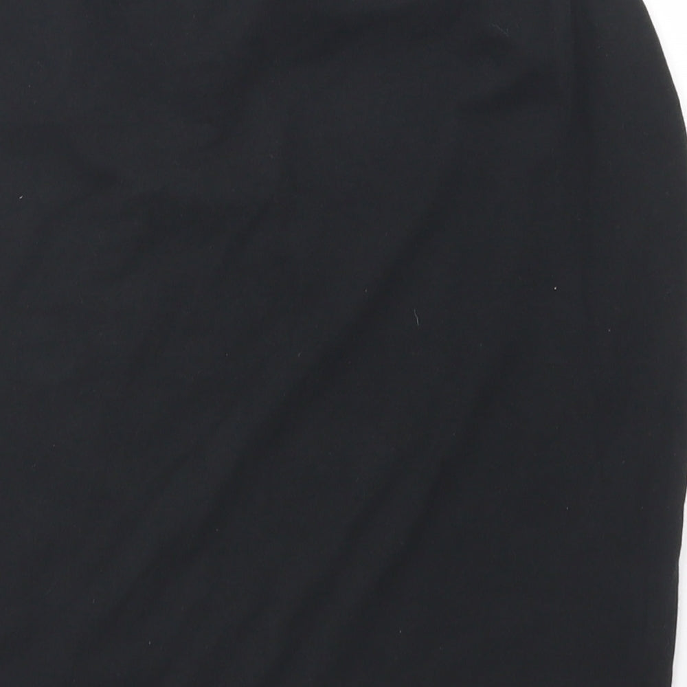 Papaya Womens Black  Cotton Straight & Pencil Skirt Size 8