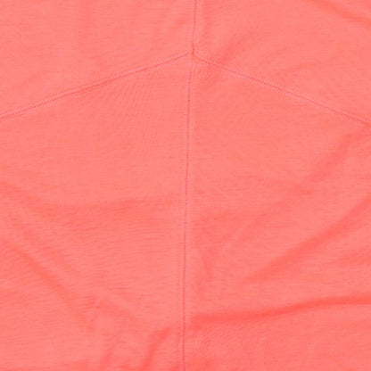 Preloved Marks and Spencer Girls Pink  Polyester Basic T-Shirt Size 9-10 Years Round Neck - Label
