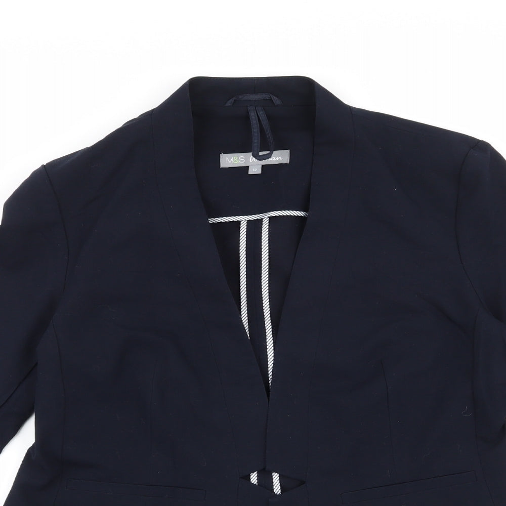 Marks and Spencer Womens Blue   Jacket Blazer Size 12