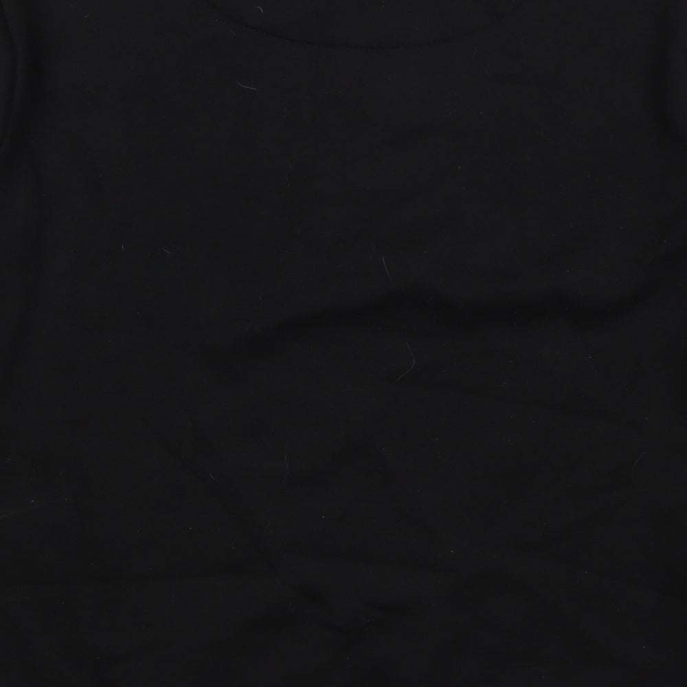 Boohoo MAN Mens Black  Cotton Pullover Sweatshirt Size M