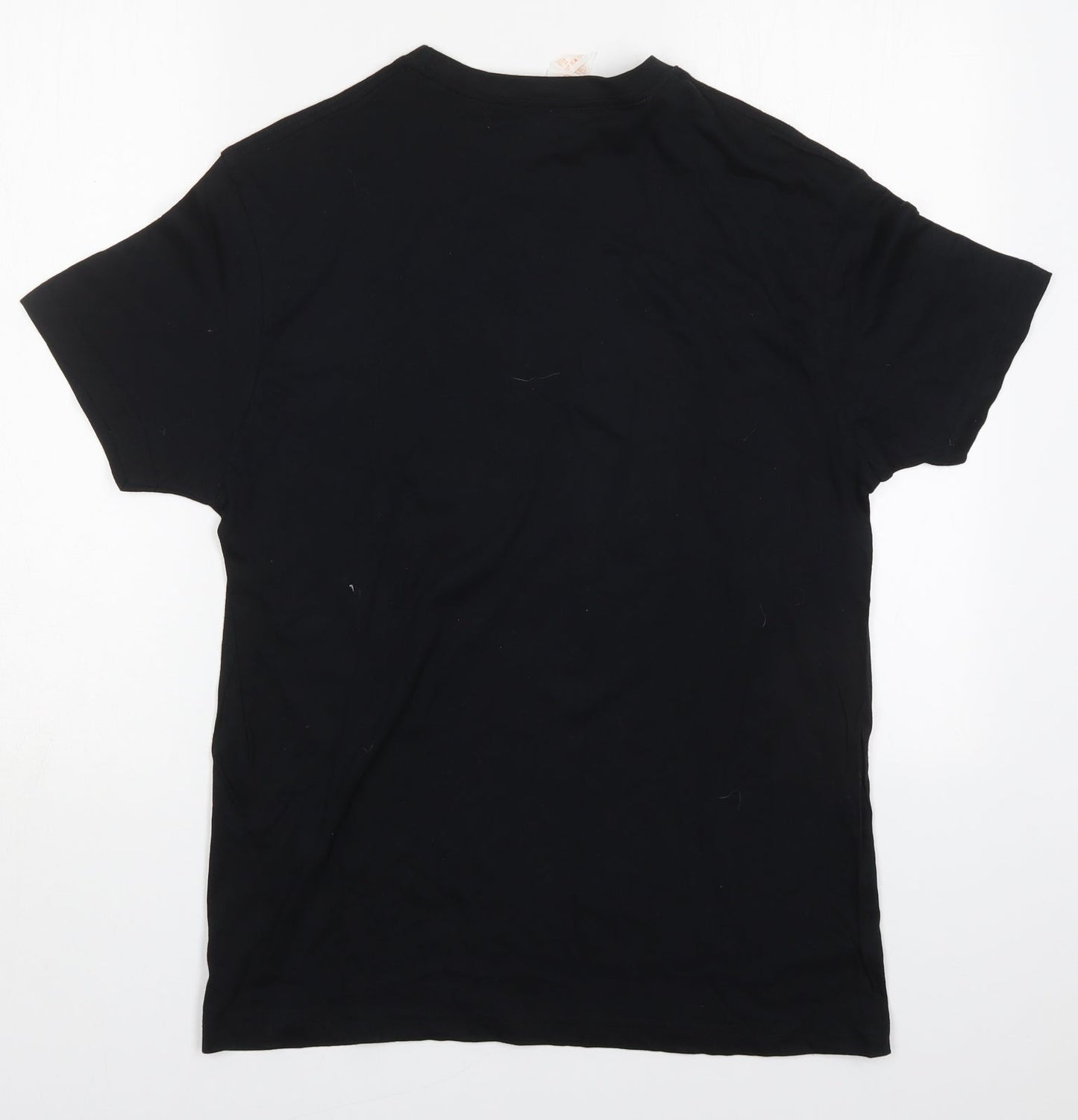 JHK Mens Black  Cotton  T-Shirt Size M Crew Neck  - Barcelona