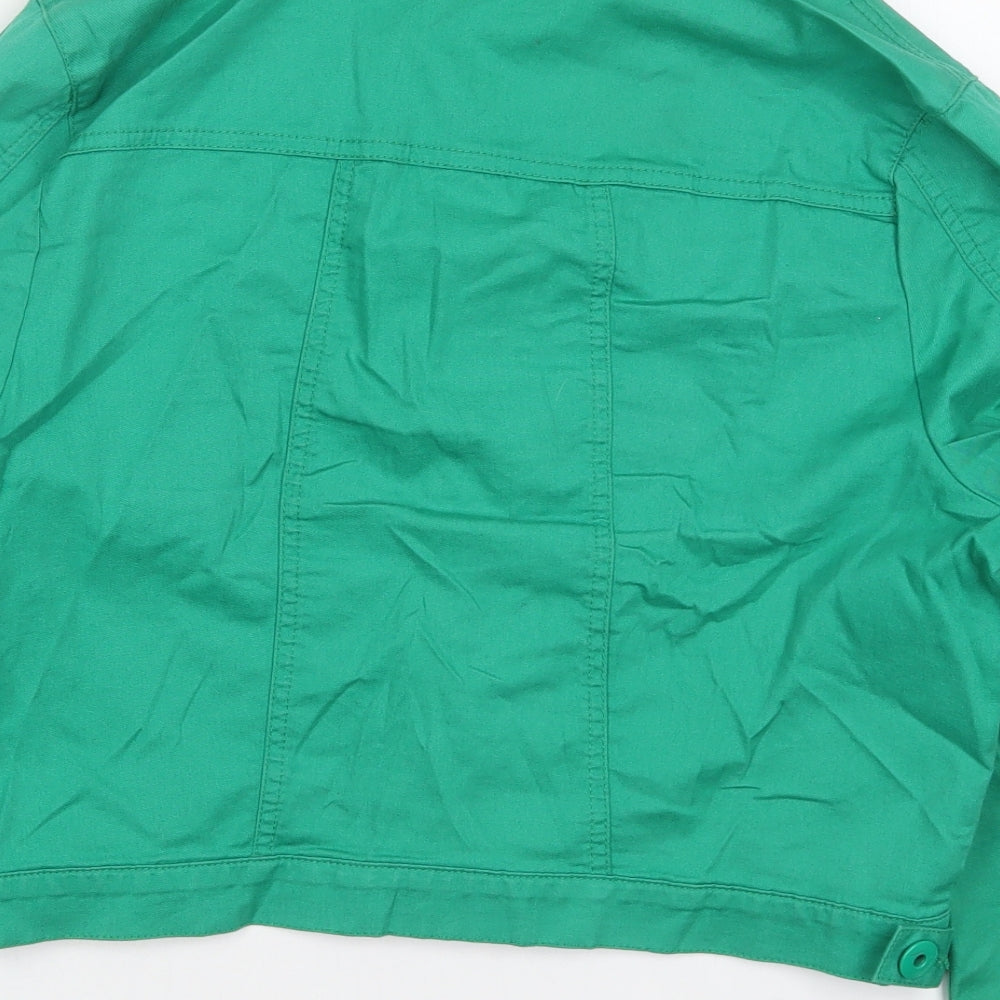 Internacionale Womens Green   Jacket  Size 16  Button
