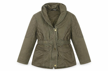 George Girls Green   Basic Jacket Jacket Size 7-8 Years  Zip