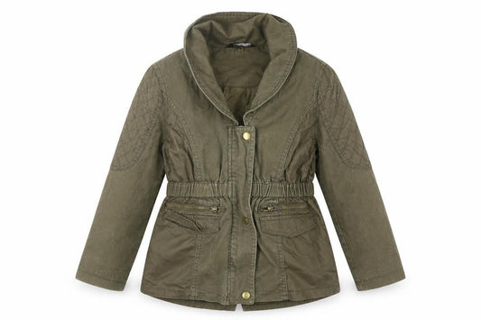 George Girls Green   Basic Jacket Jacket Size 7-8 Years  Zip