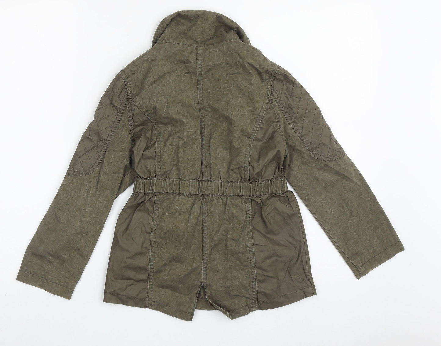 George Girls Green   Basic Jacket Jacket Size 7-8 Years  Zip