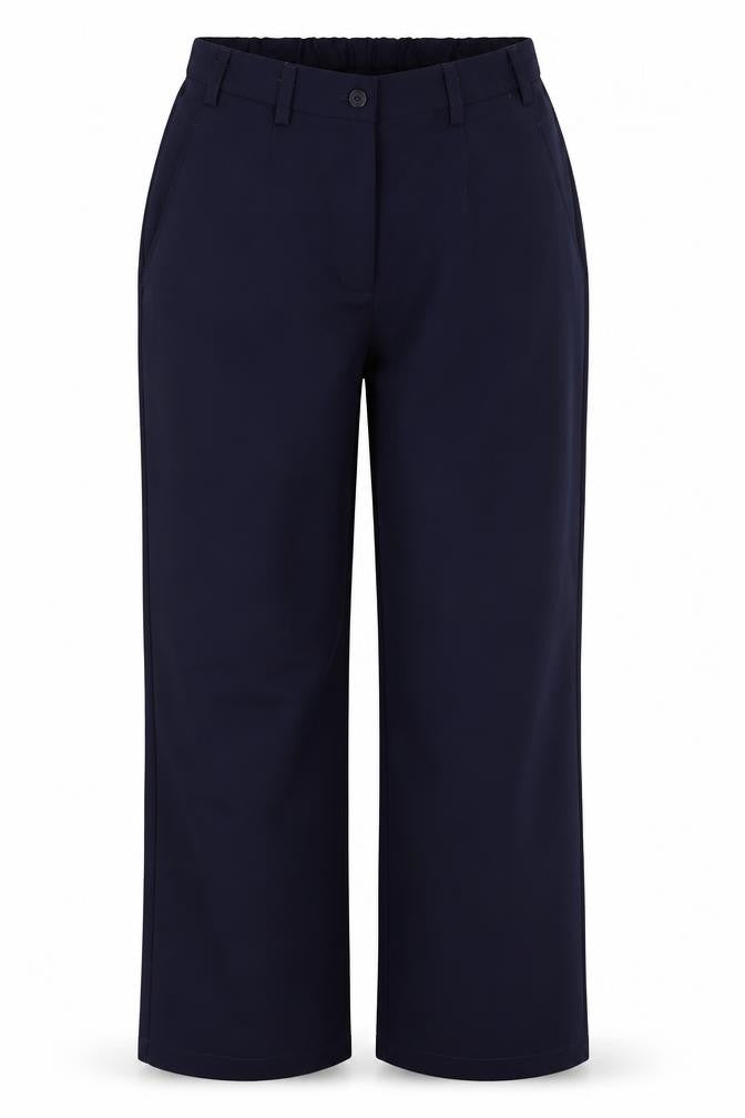 Tailored Image Womens Blue  Polyester Capri Trousers Size 10 L30 in Regular Button