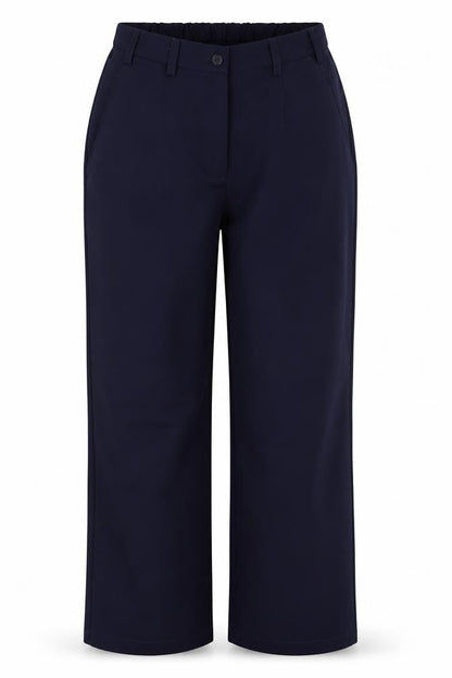 Tailored Image Womens Blue  Polyester Capri Trousers Size 10 L30 in Regular Button