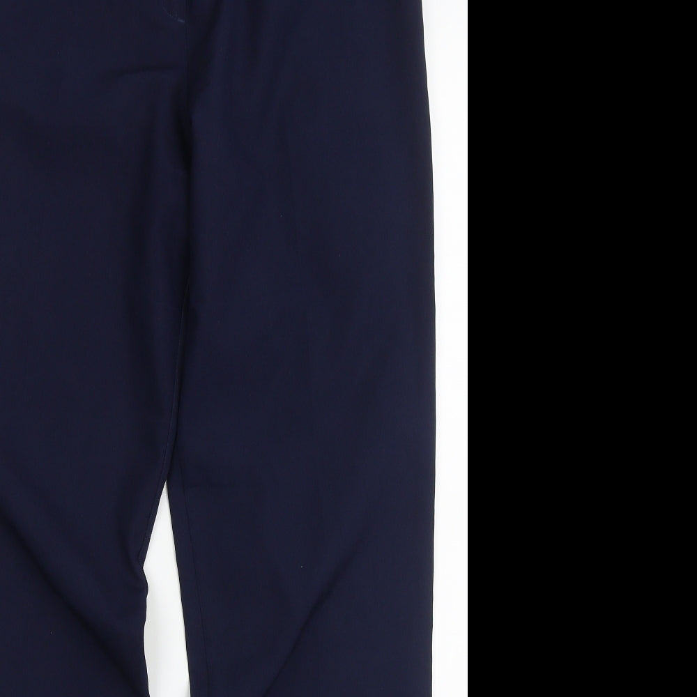 Tailored Image Womens Blue  Polyester Capri Trousers Size 10 L30 in Regular Button