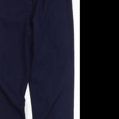 Tailored Image Womens Blue  Polyester Capri Trousers Size 10 L30 in Regular Button