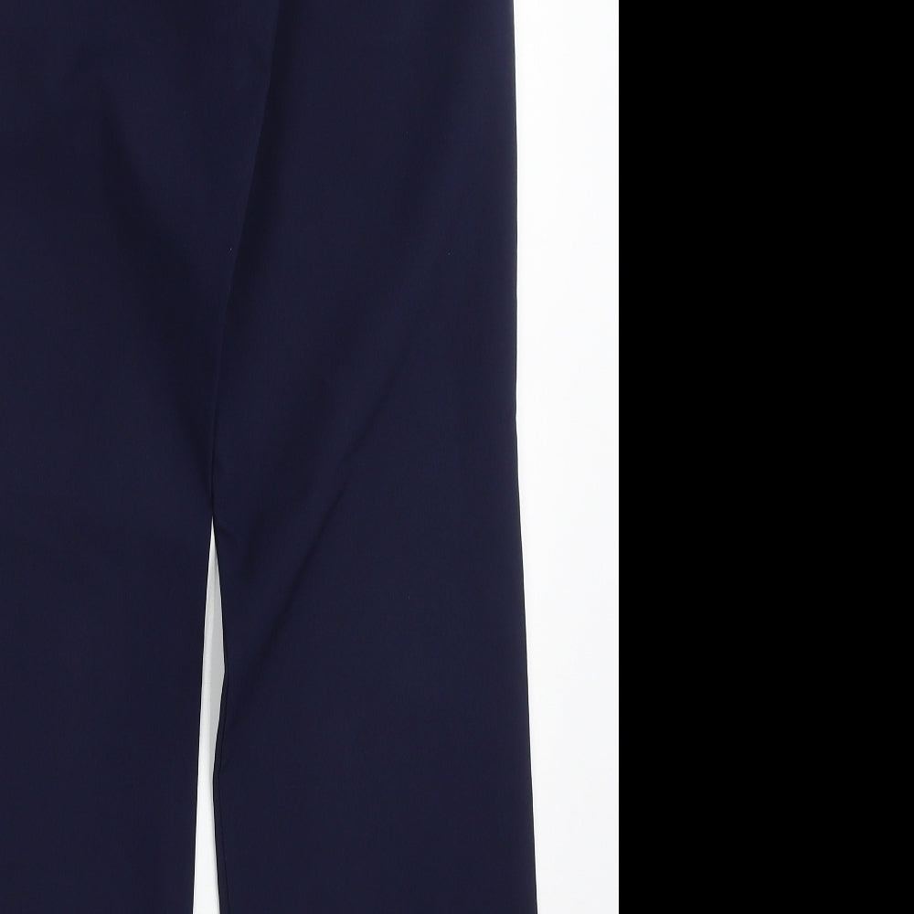 Tailored Image Womens Blue  Polyester Capri Trousers Size 10 L30 in Regular Button