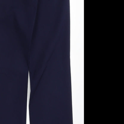 Tailored Image Womens Blue  Polyester Capri Trousers Size 10 L30 in Regular Button