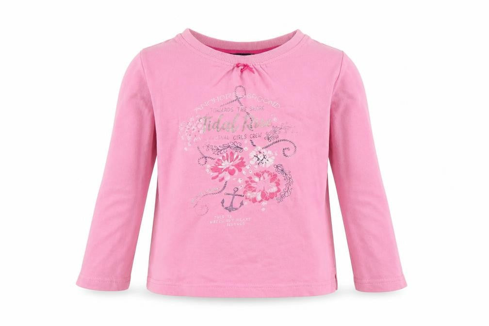 Blue Seven Girls Pink  Cotton Pullover Sweatshirt Size 7 Years