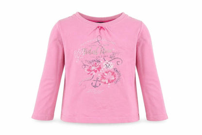 Blue Seven Girls Pink  Cotton Pullover Sweatshirt Size 7 Years
