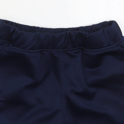 Preloved Dunnes Boys Blue  Polyester Sweat Shorts Size 7-8 Years  Regular Drawstring - Detail