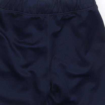 Preloved Dunnes Boys Blue  Polyester Sweat Shorts Size 7-8 Years  Regular Drawstring - Label