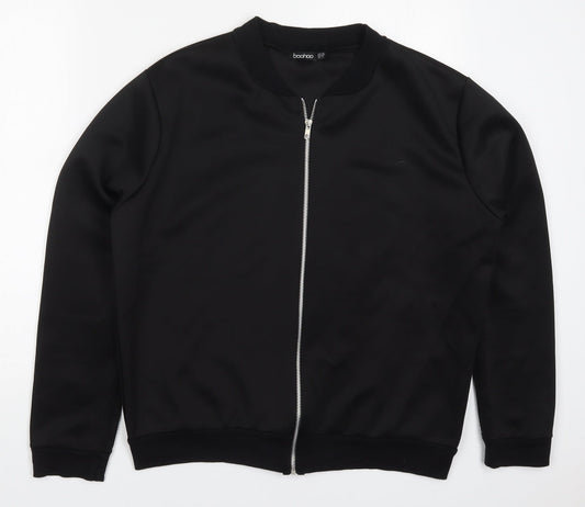 Boohoo Womens Black   Jacket  Size 14  Zip