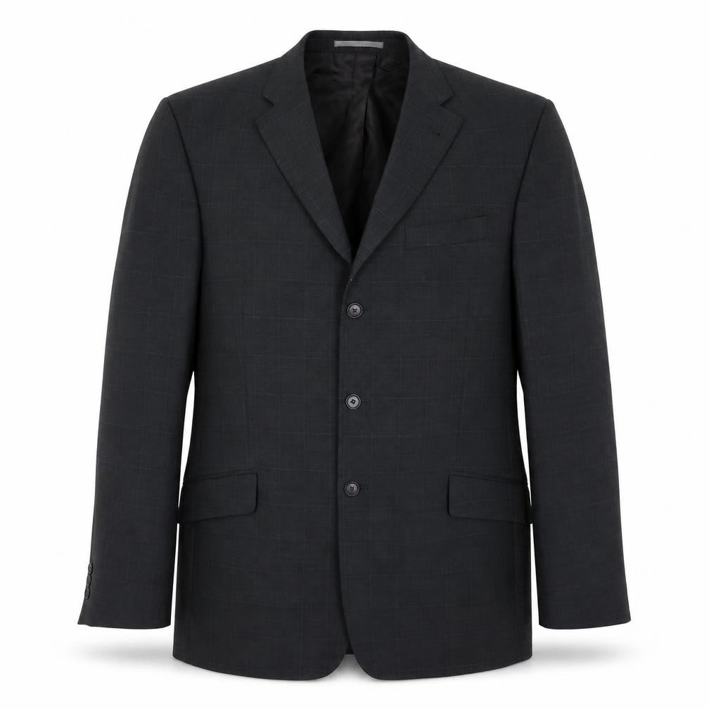 NEXT Mens Grey Check Polyester Jacket Suit Jacket Size 42