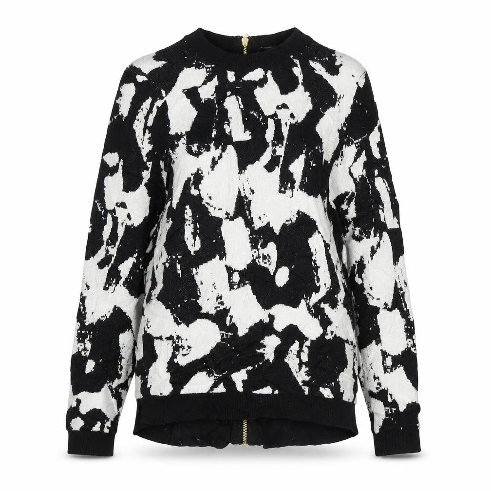H&M Womens Multicoloured Round Neck Animal Print Viscose Pullover Jumper Size XS