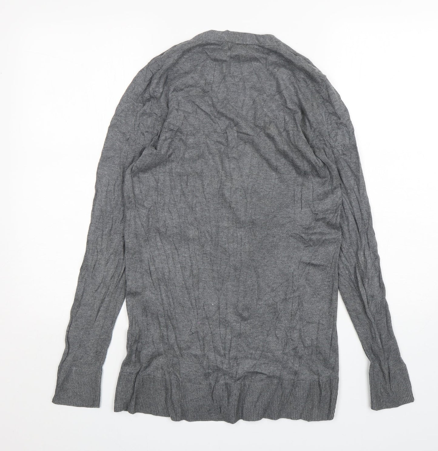 Old Navy Womens Grey V-Neck  Cotton Cardigan Jumper Size M
