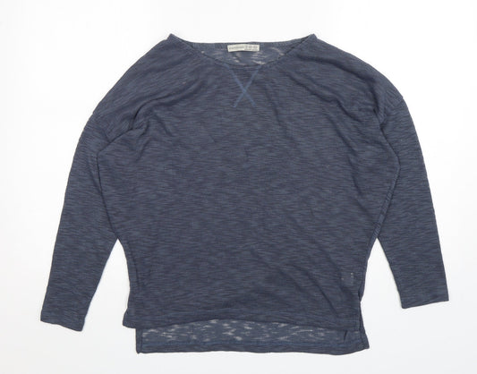 Atmosphere  Womens Blue Round Neck  Polyester Pullover Jumper Size 12