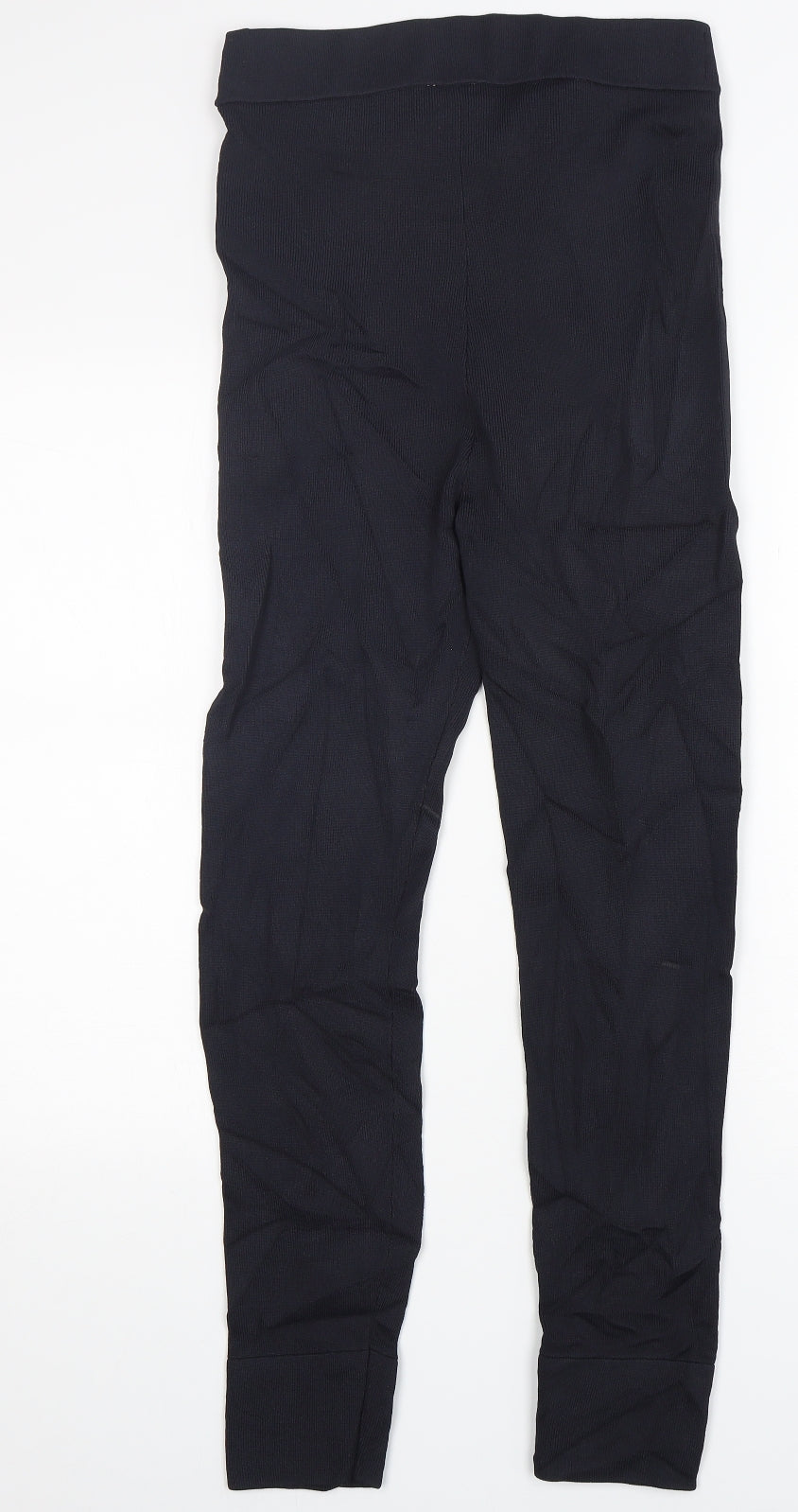 H&M Womens Blue  Viscose Jogger Leggings Size 8 L29 in