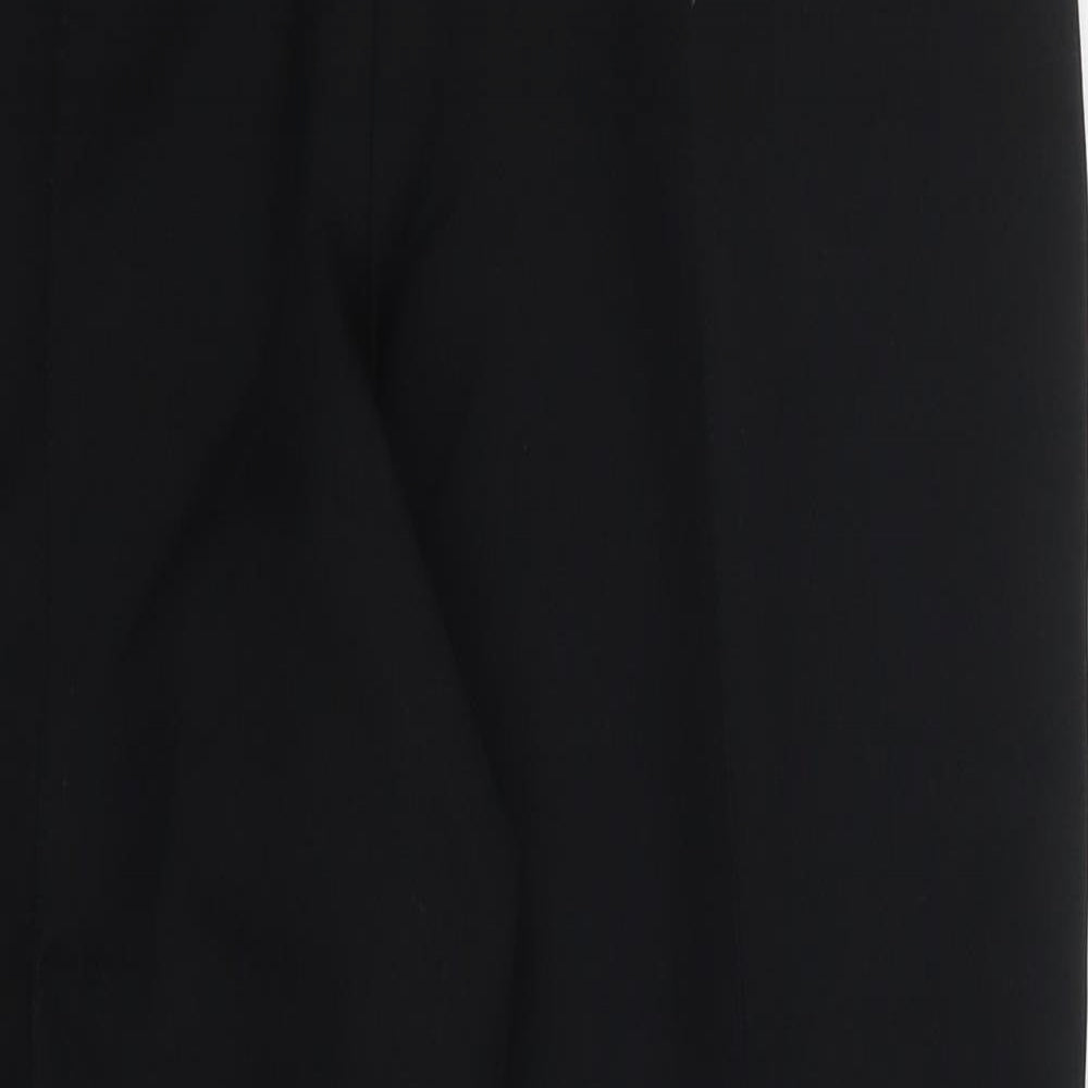 Preworn Womens Black  Polyester Trousers  Size 30 in L26 in Regular