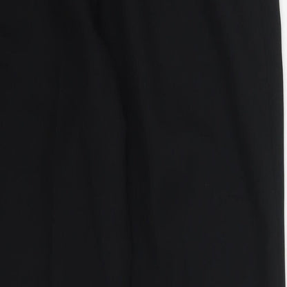 Preworn Womens Black  Polyester Trousers  Size 30 in L26 in Regular