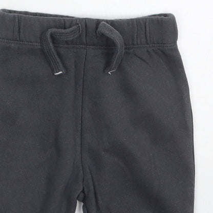 F&F Boys Grey  Cotton Sweatpants Trousers Size 3-6 Months  Drawstring