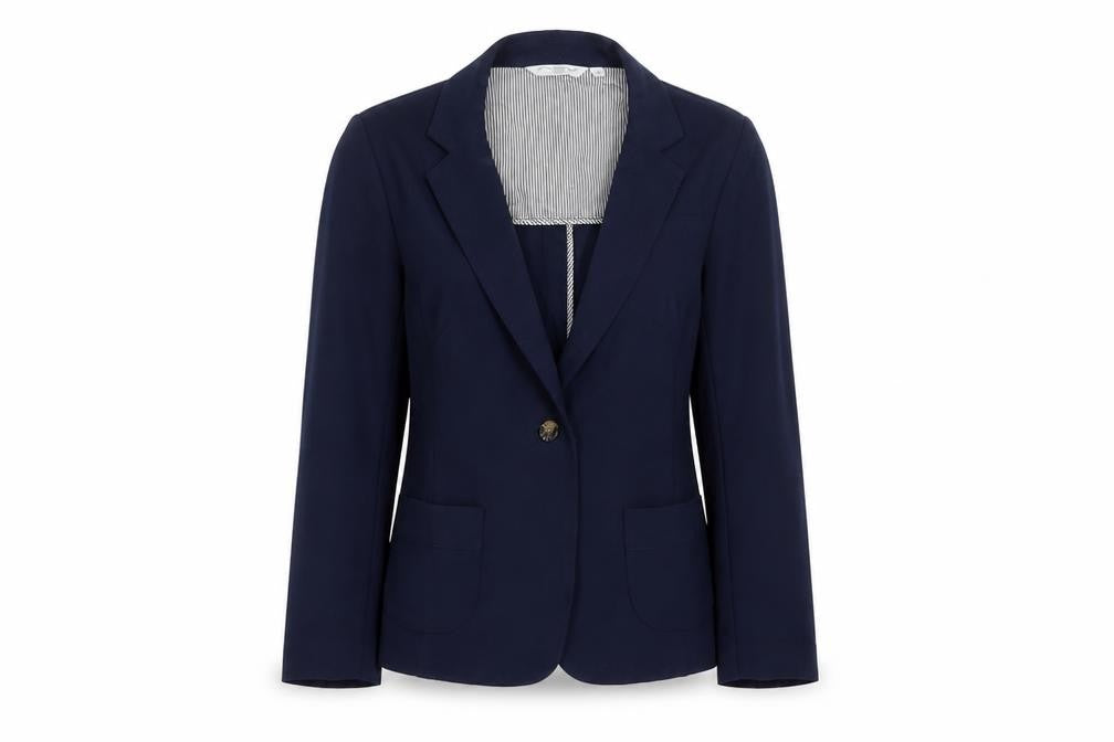 New Look Womens Blue  Polyester Jacket Blazer Size 10