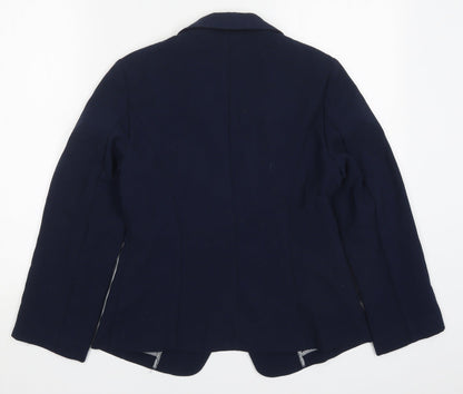 New Look Womens Blue  Polyester Jacket Blazer Size 10