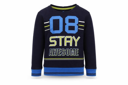 Tu Boys Blue  Cotton  Pyjama Top Size 5-6 Years  Pullover - Stay Awesome