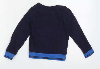 Tu Boys Blue  Cotton  Pyjama Top Size 5-6 Years  Pullover - Stay Awesome