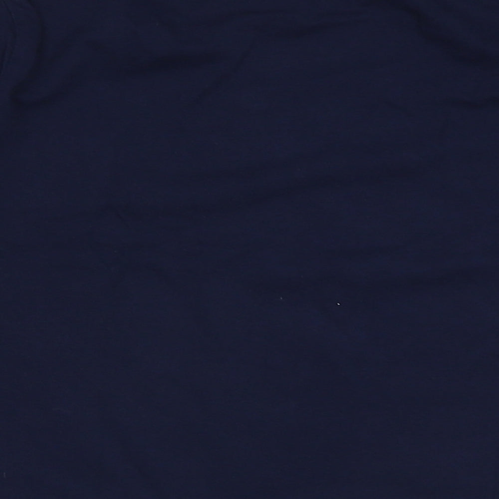 H&M Boys Blue  Cotton Basic Casual Size 8-9 Years Crew Neck Pullover