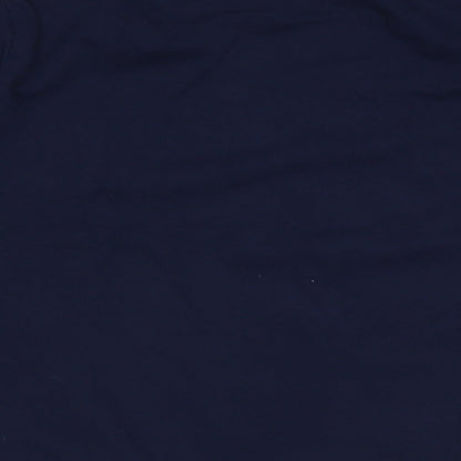 Preloved H&M Boys Blue  Cotton Basic Casual Size 8-9 Years Crew Neck Pullover - Label