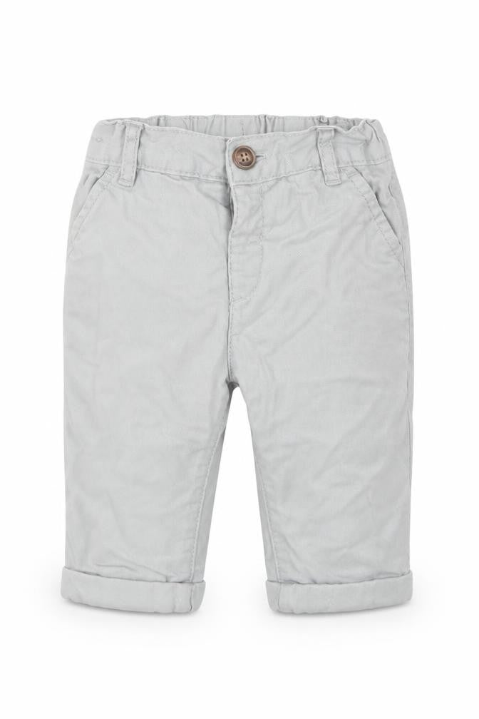 Marks & Spencer Boys Grey  Cotton Capri Trousers Size 3-6 Months  Button