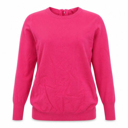 Savida Womens Pink Crew Neck  Viscose Pullover Jumper Size XS