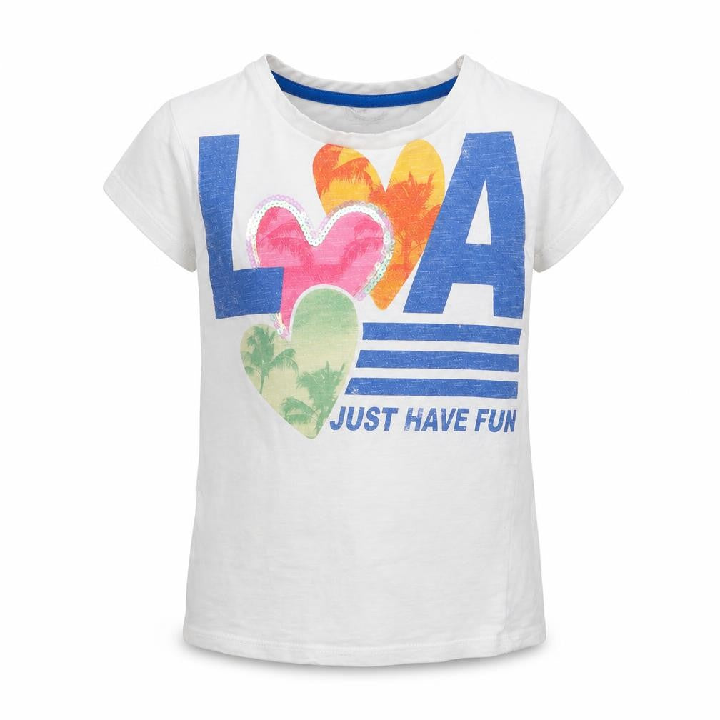NEXT Girls White  Cotton Basic T-Shirt Size 6 Years Crew Neck  - LA
