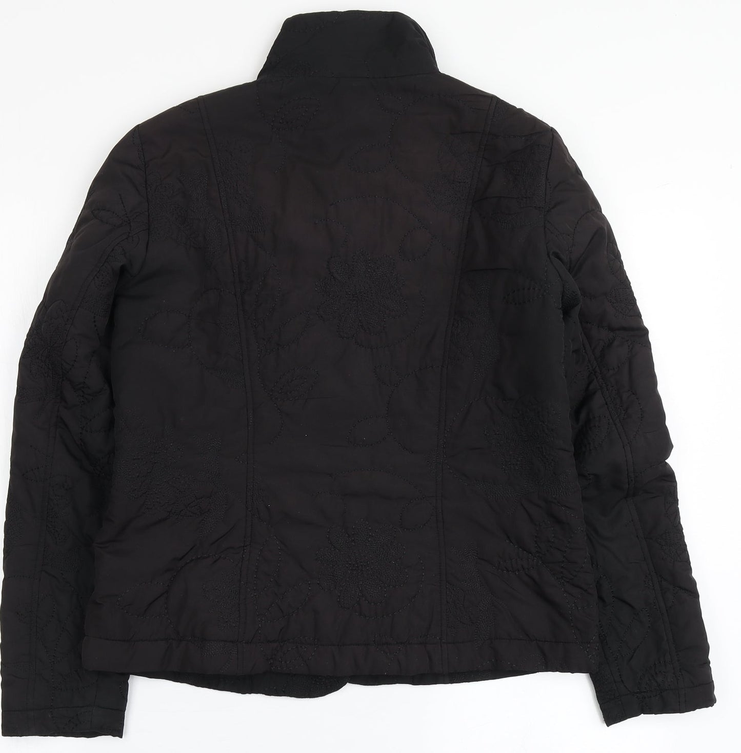 Tendenza Womens Black   Jacket Coat Size 8  Button