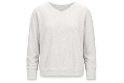 Topshop Womens Grey V-Neck  Polyester Pullover Jumper Size 6