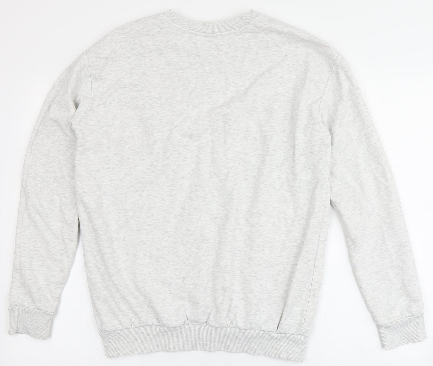 H&M Womens Grey  Cotton Pullover Sweatshirt Size S