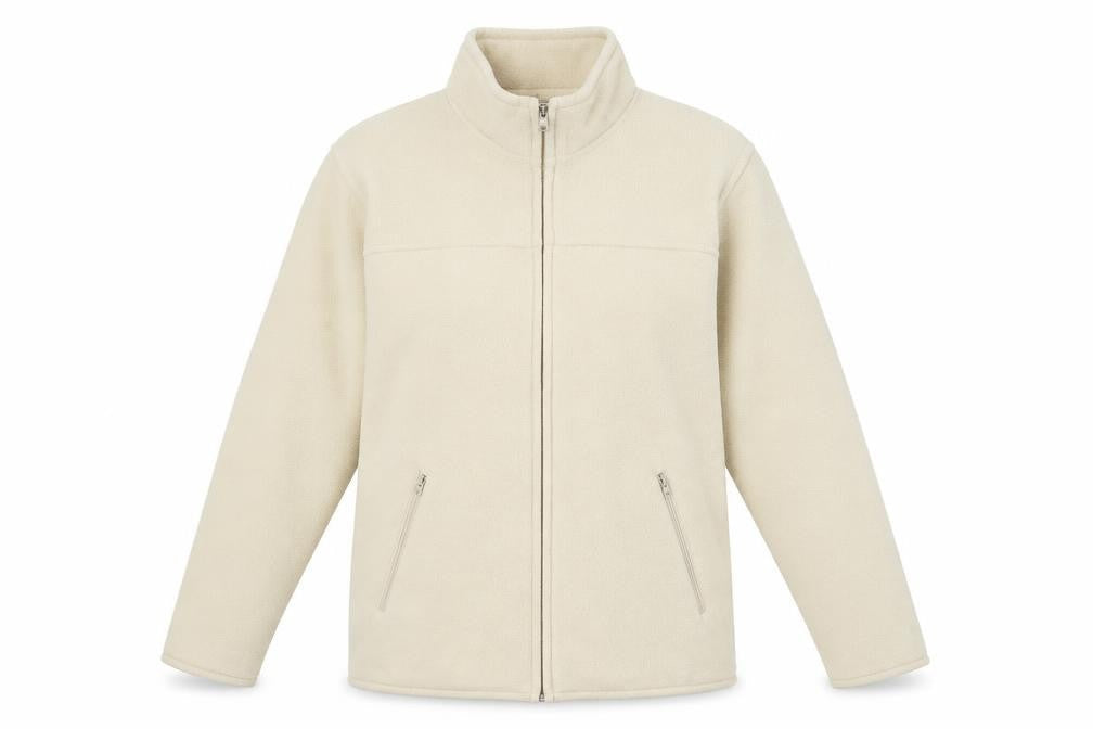 EWM Womens Beige  Polyester Full Zip Hoodie Size S  Zip
