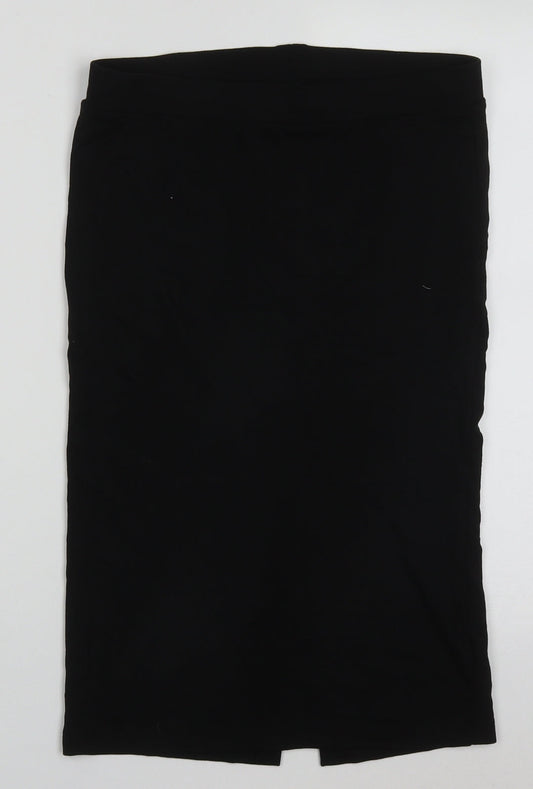 talis Womens Black  Polyester A-Line Skirt Size L