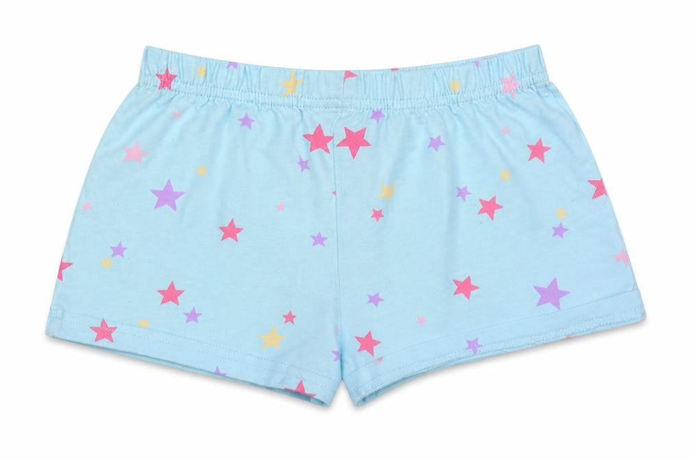 NEXT Girls Blue Geometric Cotton Cami Sleep Shorts Size 3-4 Years  Pullover - star pattern