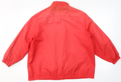 St Michael Womens Red   Jacket Coat Size 16  Button