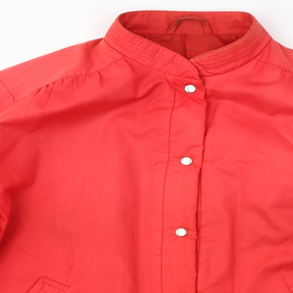 St. Michael Womens Red   Jacket Coat Size 16  Button