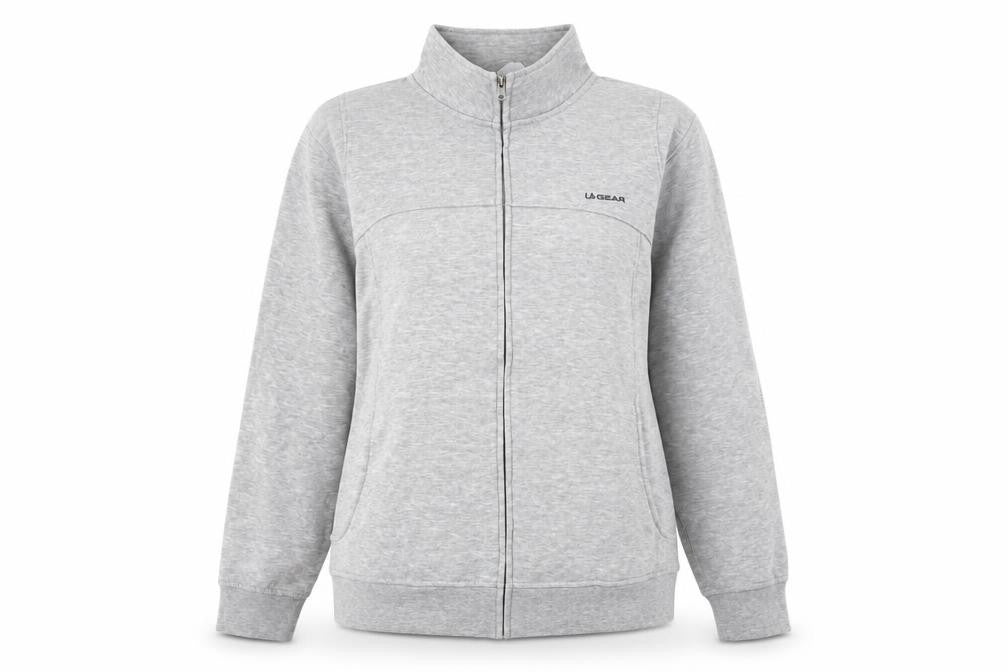 LA Gear Womens Grey Collared  Polyester Full Zip Jumper Size 20
