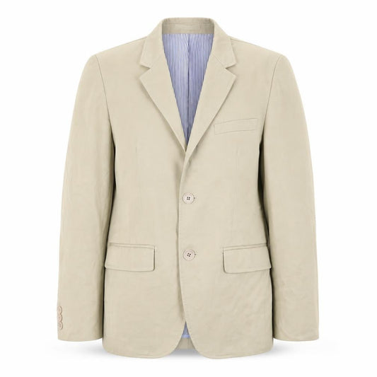 Brookfield Womens Beige  Cotton Jacket Blazer Size 12