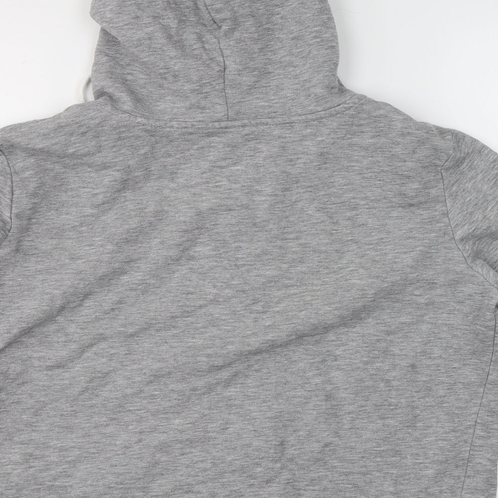 Divided by H&M Womens Grey Round Neck  Cotton Full Zip Jumper Size M