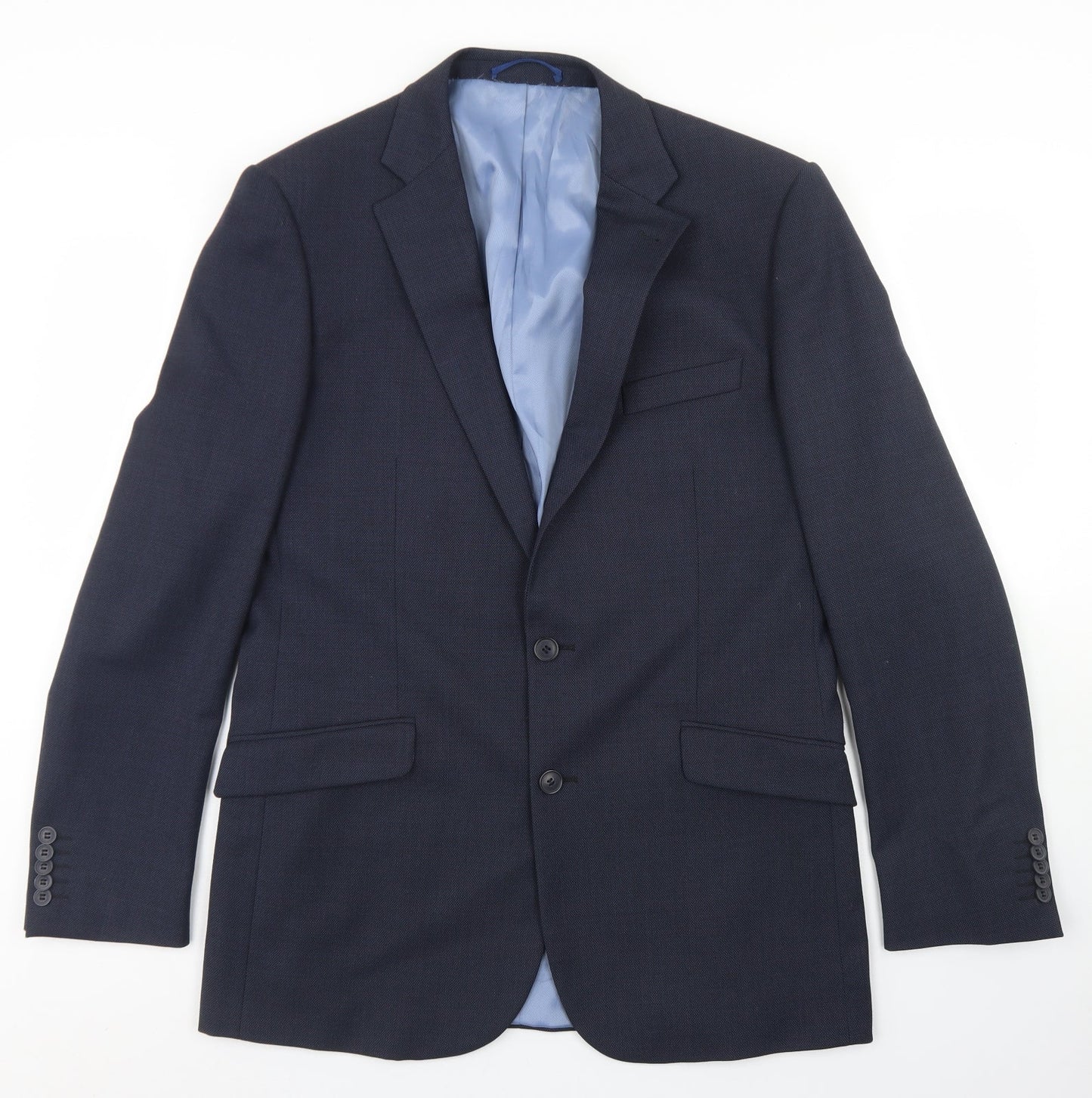 Taylor & Wright Mens Blue  Polyester Jacket Blazer Size 40